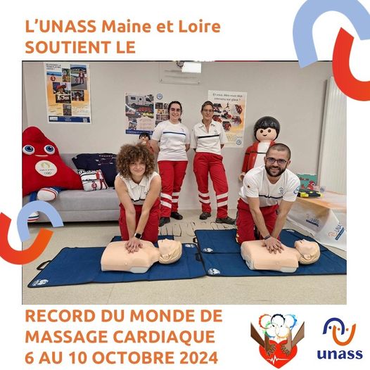 L'UNASS GUADELOUPE BAT À NOUVEAU LE RECORD DU MONDE DE MASSAGE CARDIAQUE !