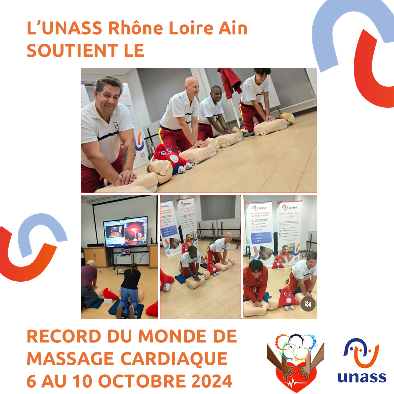 L'UNASS GUADELOUPE BAT À NOUVEAU LE RECORD DU MONDE DE MASSAGE CARDIAQUE !